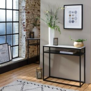 console table 85X30X75 black*white