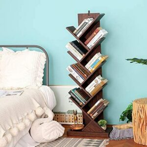 Tree Bookshelf 9-Tier Book Rack