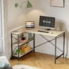 Beautiful office Desk with Shelves 120 cm Reversible Corner