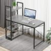Great Computer Desk 120 cm with 4 Storage Shelves