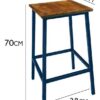 High Handless Iron Bench