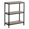 Industrial Style 3-Shelf Bookcase 90X80X30