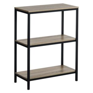 Industrial Style 3-Shelf Bookcase 90X80X30