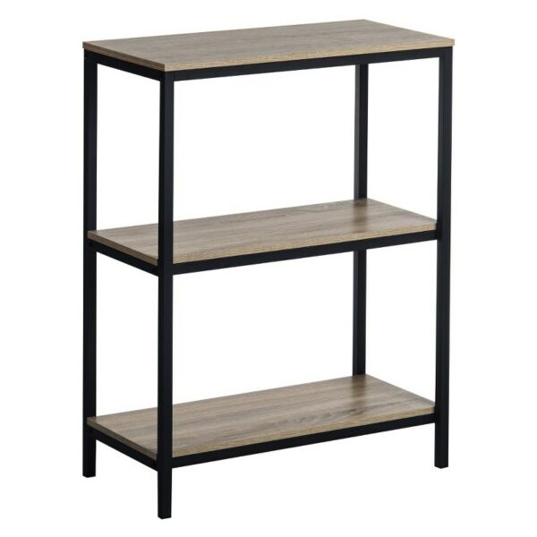 Industrial Style 3-Shelf Bookcase 90X80X30
