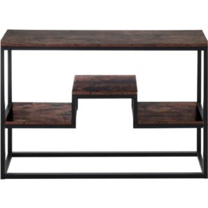 2 Layer Side Console Table Hall Storage Shelf 80x120x30