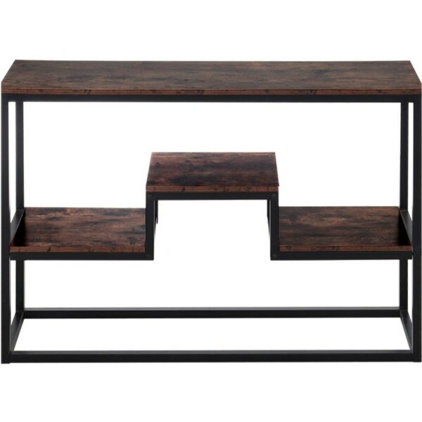 2 Layer Side Console Table Hall Storage Shelf 80x120x30