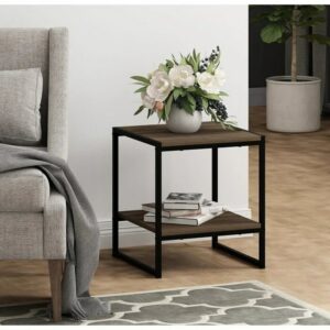 Tall End Table BROWN 45X40X40
