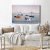 Canvas Wall Art, Abstract Framed Portrait of Sailing Boat