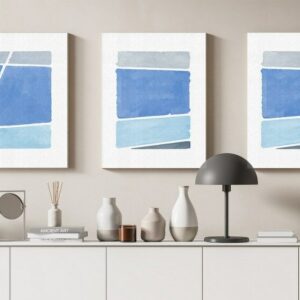 Canvas Wall Art, Abstract Framed Portrait of Hand Painted Illustrations