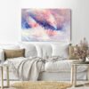 Canvas Wall Art, Abstract Framed Portrait of painting of bird feathers