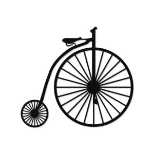 Decorative Classic Bike wood wall Art 80X80 cm