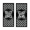 Decorative Islamic Pattern Bike wood wall Art 2 panels 80X85 cm