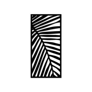 Decorative Palm leaf wood wall Art 40X80 cm
