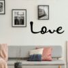 Love Sticker wall art 25x55 cm Black