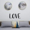 Love wall Sticker art 55x25 cm Black