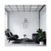 Think Outside The Box wall Sticker  art 65x55 cm Black