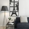 Decorative Eiffel tower wall Sticker art 4 panels 60X125 cm