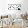 Decorative Birds wall sticker standing on frame of a window art 44X80 cm