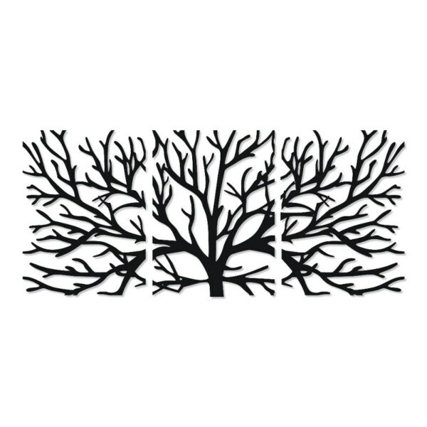 Decorative tree wall Sticker art 3 panels 80x185 cm
