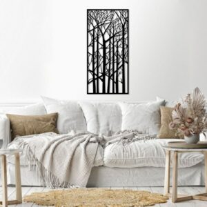 Decorative Forest trees in winter wall Sticker  art 40X80 cm