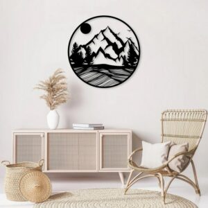 Nature Forest Silhouette wall Sticker art 60x60