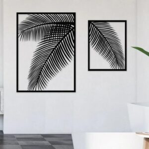 بالم تري ارت - طقم 2 لوحة 80 × 60 - 60 × 40