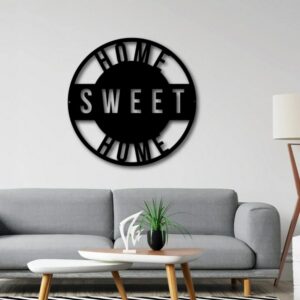 Home sweet home sign wall Sticker  art 60x60