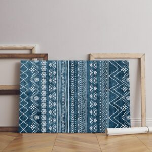 geometric canvas ikat-aztec-ethnic-seamless-pattern Printed wall art