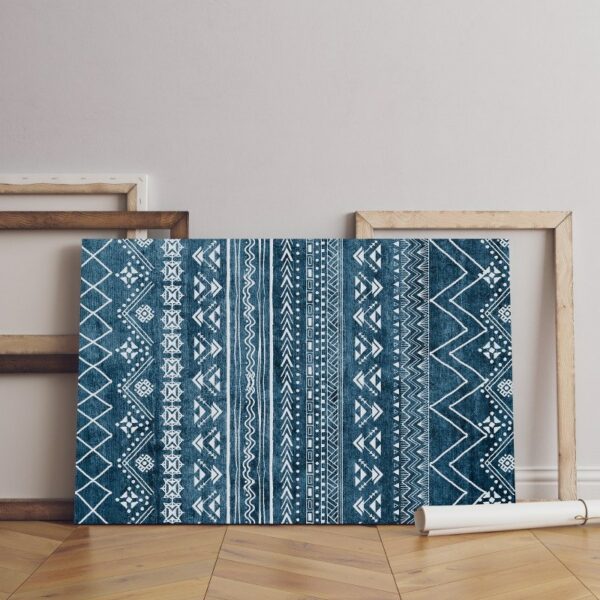 geometric canvas ikat-aztec-ethnic-seamless-pattern Printed wall art