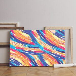 abstract hand painted canvas Printed wall art