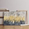 abstract art gold watercolour canvas Printed wall art