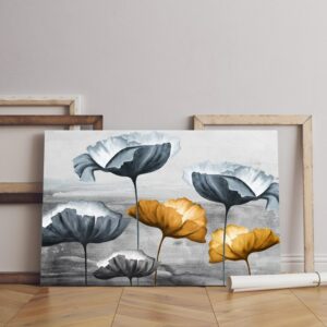 beautiful canvas paintings gold leaf art Printed wall art