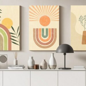 boho contemporary canvas Printed wall art