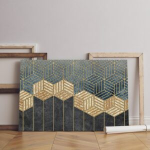 modern minimalist geometric canvas art Printed wall art
