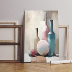 beautiful canvas painting various bottles ball table Printed wall art
