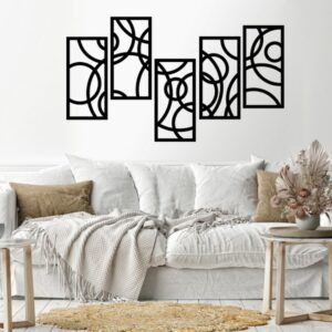 Geometric wall Sticker  60x150 Black
