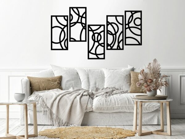 Geometric wall Sticker  60x150 Black