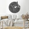holy quran wall Sticker 80x80 Black