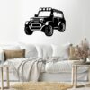 Jeep wall Sticker  90x60 Black