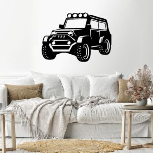 Jeep wall Sticker  90x60 Black