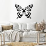 butterfly wall Sticker  75x60 Black