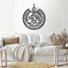 ayat elkorsy Wood Wall decal art 80x80 Black