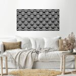 لوحة فنية جدارية على شكل خشب 60x120 لون اسود