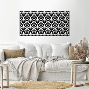 ملصق حائط بنمط 60x120 أسود