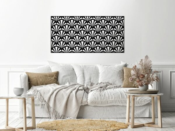 ملصق حائط بنمط 60x120 أسود