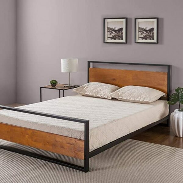 Metal Bed includes Wood Bed