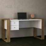 هوم جاليري مكتب 75x60x140 بني * أبيض