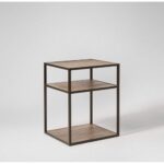 Side table 40x35x50 Black*brown
