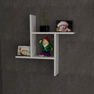 هوم جاليري رف حائط 65x65x15 أبيض