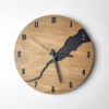 Modern Wall Clock with Numbers Silent Unique Wood Minimalist Wall Clock With hour numbers